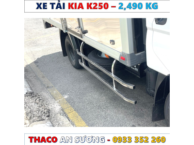 GIÁ XE TẢI KIA K250 THÙNG KÍN TẢI 2,490 KG MỚI NHẤT