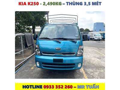 XE TẢI KIA K250 THÙNG BẠT MỚI NHẤT