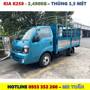 XE TẢI KIA K250 THÙNG BẠT MỚI NHẤT