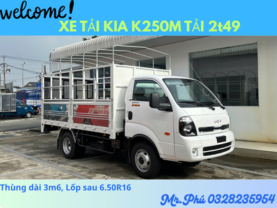XE TẢI K250M PHIỂN BẢN 2026 MỚI RA MẮT TẢI 2t49 THÙNG MUI BẠT