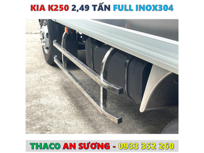 GIÁ XE TẢI KIA LĂN BÁNH BAO NHIÊU? KIA K250 FULL INOX 304 CỰC ĐẸP