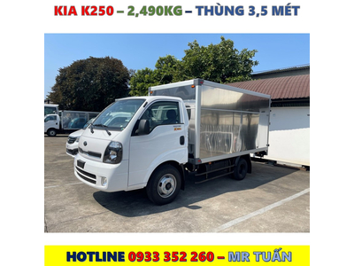 XE TẢI KIA K250 TẢI TRỌNG 2,49 TẤN MỚI NHẤT