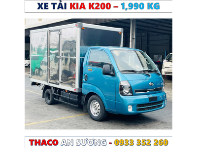 GIÁ XE TẢI KIA K200 THÙNG KÍN LĂN BÁNH MỚI NHẤT