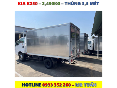 XE TẢI KIA K250 TẢI TRỌNG 2,49 TẤN MỚI NHẤT