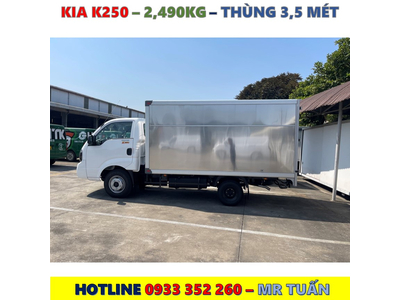 XE TẢI KIA K250 TẢI TRỌNG 2,49 TẤN MỚI NHẤT