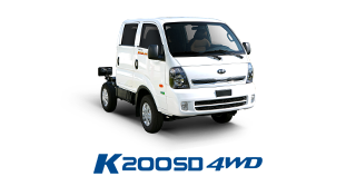 Xe tải KIA K200SD - 4WD- Cabin kép - 1,49 tấn