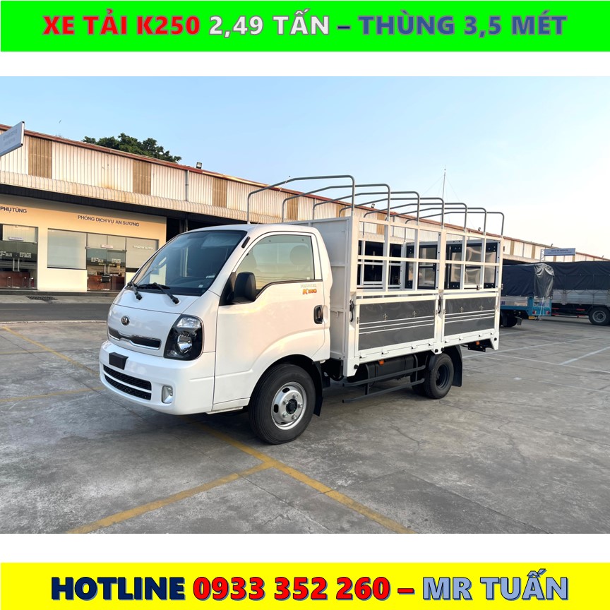 XE TẢI KIA K250 TẢI 2,490KG MỚI NHẤT