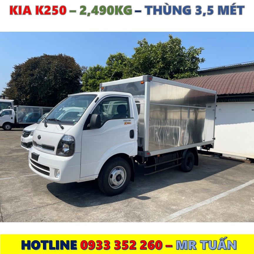 XE TẢI KIA K250 TẢI TRỌNG 2,49 TẤN MỚI NHẤT