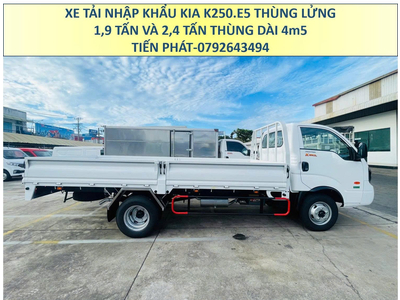 Xe tải KIA K250L Euro 5 Thùng Lửng 4m5 Tải Trọng 1,9 Tấn và 2,4 Tấn Mới Nhất