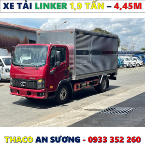 XE TẢI THACO LNKER 1,9 TẤN THÙNG 4,45 MÉT MỚI NHẤT