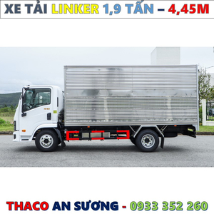 XE TẢI THACO LINKER 1,9 TẤN THÙNG KÍN 4,45 MÉT MỚI NHẤT
