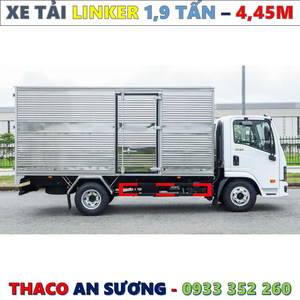 XE TẢI THACO LINKER 1,9 TẤN THÙNG KÍN 4,45 MÉT MỚI NHẤT