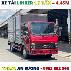 XE TẢI THACO LNKER 1,9 TẤN THÙNG 4,45 MÉT MỚI NHẤT