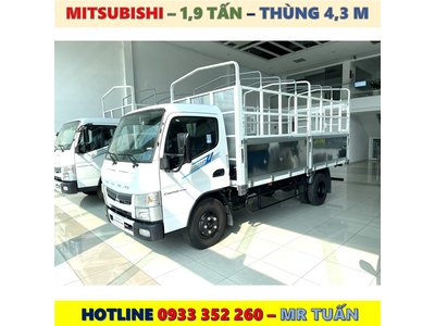 XE TẢI MITSUBISHI NHẬT BẢN 1,9 TẤN THÙNG MUI BẠT MỚI NHẤT