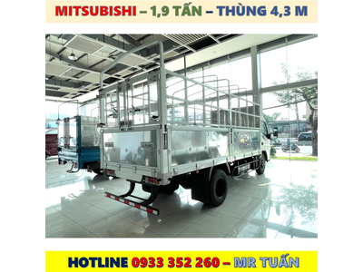 XE TẢI MITSUBISHI NHẬT BẢN 1,9 TẤN THÙNG MUI BẠT MỚI NHẤT