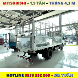 XE TẢI MITSUBISHI NHẬT BẢN 1,9 TẤN THÙNG MUI BẠT MỚI NHẤT