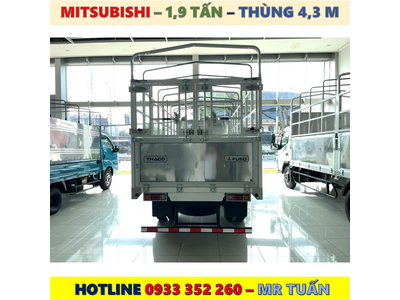 XE TẢI MITSUBISHI NHẬT BẢN 1,9 TẤN THÙNG MUI BẠT MỚI NHẤT