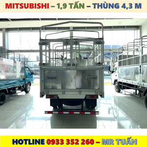 XE TẢI MITSUBISHI NHẬT BẢN 1,9 TẤN THÙNG MUI BẠT MỚI NHẤT