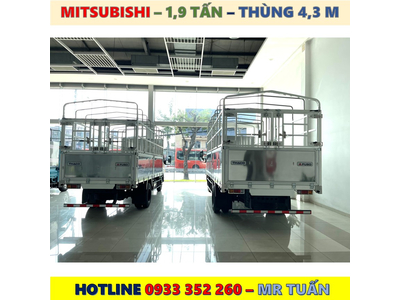 XE TẢI MITSUBISHI NHẬT BẢN 1,9 TẤN THÙNG MUI BẠT MỚI NHẤT