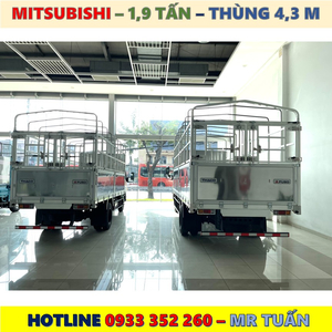 XE TẢI MITSUBISHI NHẬT BẢN 1,9 TẤN THÙNG MUI BẠT MỚI NHẤT
