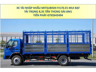 Xe Tải Nhập Khẩu Mitsubishi Fuso FI170 Euro 5 Thùng mui bạt 6m1 Tải 8,35 Tấn Mới Nhất