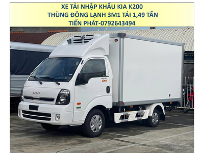 Xe Tải Nhập Khẩu KIA K200 Euro 5 Thùng Đông Lạnh 3m1 Tải 1,49 Tấn Mới Nhất