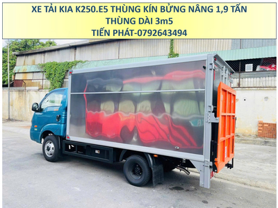 Xe Tải Nhập Khẩu KIA K250.E5 Thùng Kín Bửng Nâng Tải 1,9 Tấn Thùng 3m5