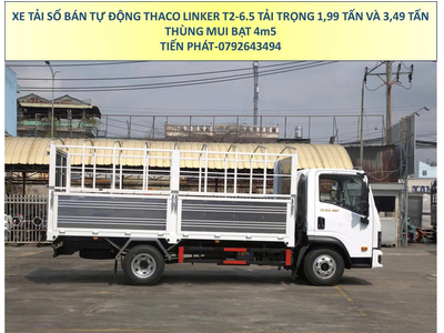 Xe Tải Số Bán Tự Động THACO LINKER T2-6.5 Thùng Mui Bạt Tải 2 Tấn và 3,5 Tấn