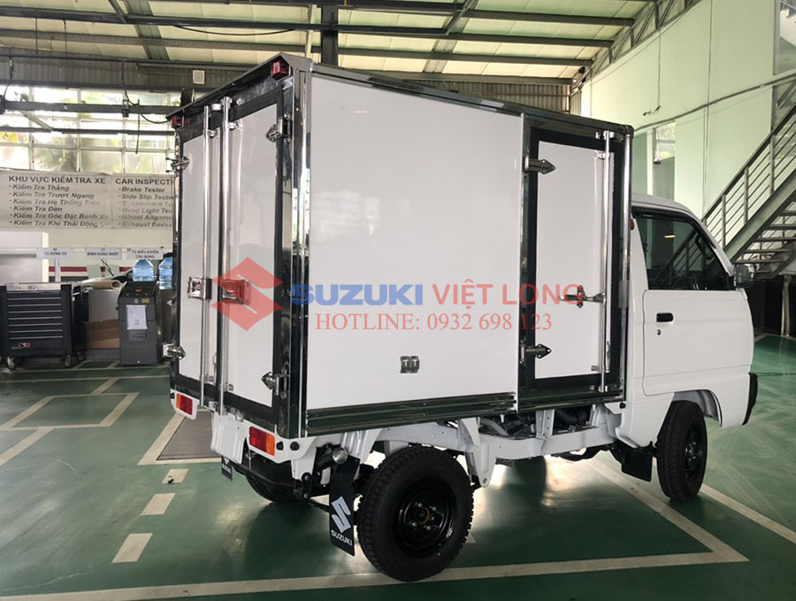 Hình ảnh Suzuki Truck thùng kín chất liệu compusite viền inox  3 cửa tại Suzuki Việt Long