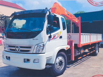 Xe tải thaco 950a gắn cẩu 5 tấn 3 đốt