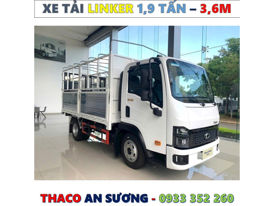 XE TẢI THACO LINKER 1,9 TẤN THÙNG BẠT 3,6 MÉT MỚI NHẤT