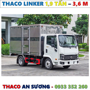XE TẢI THACO LINKER 1,9 TẤN THÙNG KÍN 3,6 MÉT MỚI NHẤT