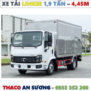 XE TẢI THACO LINKER 1,9 TẤN THÙNG KÍN 4,45 MÉT MỚI NHẤT