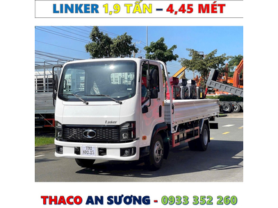XE TẢI THACO LINKER 1,9 TẤN THÙNG LỬNG 4,45 MÉT MỚI NHẤT