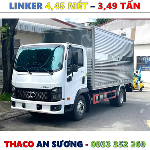 XE TẢI THACO LINKER 3,49 TẤN THÙNG KÍN 4,45 MÉT MỚI NHẤT