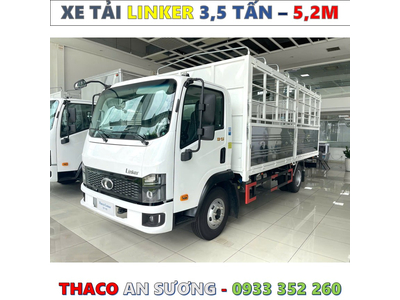 XE TẢI THACO LINKER 3,49 TẤN THÙNG BẠT 5,2 MÉT MỚI NHẤT