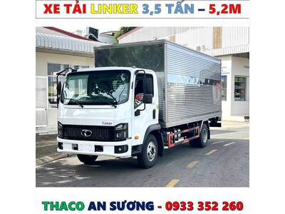 XE TẢI THACO LINKER 3,49 TẤN THÙNG KÍN 5,2 MÉT MỚI NHẤT