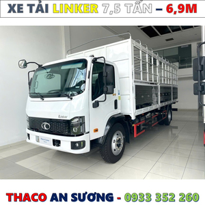 XE TẢI THACO LINKER 7,5 TẤN THÙNG BẠT 6,9 MÉT MỚI NHẤT