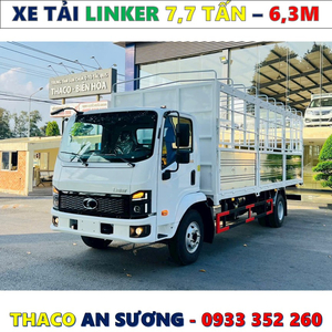 XE TẢI THACO LINKER 7,7 TẤN THÙNG BẠT 6,3 MÉT MỚI NHẤT