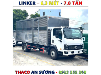 XE TẢI THACO LINKER 7,8 TẤN THÙNG KÍN 6,3 MÉT MỚI NHẤT