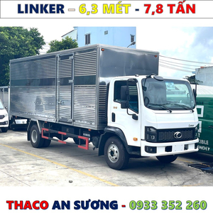 XE TẢI THACO LINKER 7,8 TẤN THÙNG KÍN 6,3 MÉT MỚI NHẤT