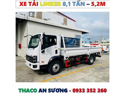 XE TẢI THACO LINKER 8 TẤN THÙNG LỬNG 5,2 MÉT MỚI NHẤT