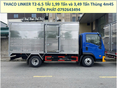 Xe Tải 2 Tấn và 3,5 Tấn Thaco LINKER T2-6.5 Thùng Dài 4m5