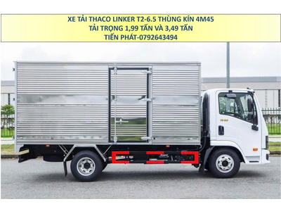 Xe Tải 2 Tấn và 3,5 Tấn Thaco LINKER T2-6.5 Thùng Dài 4m5