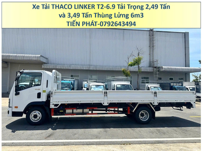 Xe Tải Thaco Linker T2-6.9 Thùng Lửng 6m3 tải trọng 2,5 Tấn và 3,5 Tấn Mới Nhất
