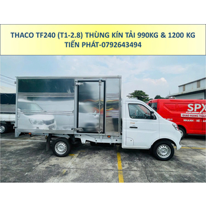 Xe Tải Thaco Thùng Kín Dài 3m25 TF240 (T1-2.8) Tải Trọng 990Kg Và 1,2 Tấn