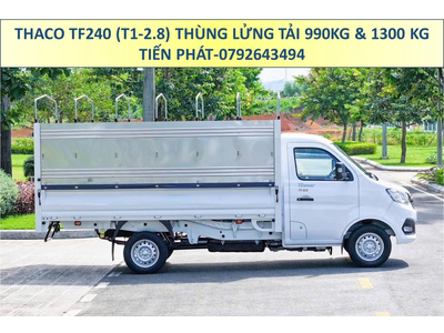 Xe Tải Thaco Thùng Mui Bạt Dài 3m25 TF240 (T1-2.8) Tải Trọng 990Kg và 1,3 Tấn