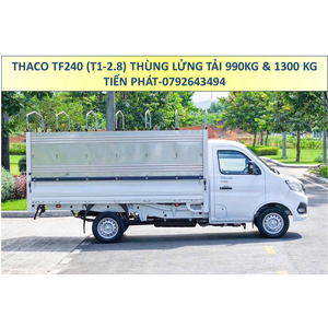 Xe Tải Thaco Thùng Mui Bạt Dài 3m25 TF240 (T1-2.8) Tải Trọng 990Kg và 1,3 Tấn