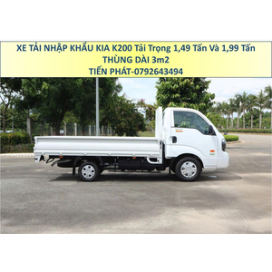 Xe Tải Thùng Lửng KIA K200 Nhập Khẩu Tải Trọng 1,5 Tấn và 2 Tấn Thùng Dài 3m2