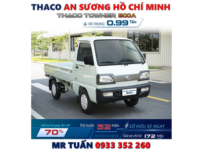 XE TẢI TOWNER 800A THÙNG LỬNG TẢI 990 KG MỚI NHẤT